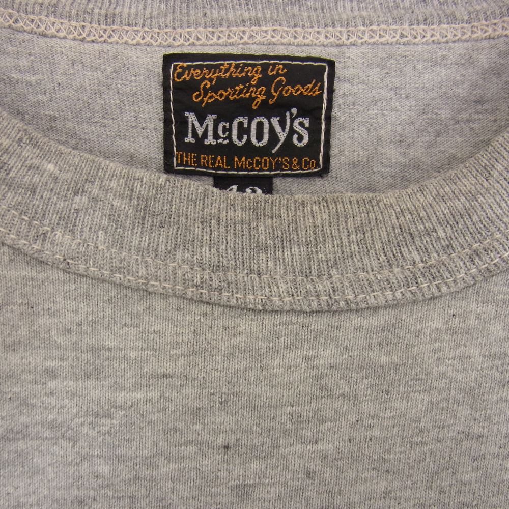The REAL McCOY'S ザリアルマッコイズ fighting mccoys Tシャツ グレー系 XL【中古】