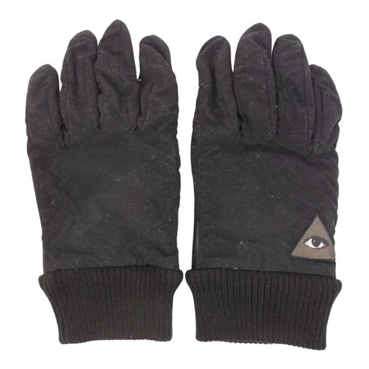 UNDERCOVER アンダーカバー UC2B4G01 eye patch detail padded gloves アイパッチ グローブ 手袋  ブラック系 M【中古】