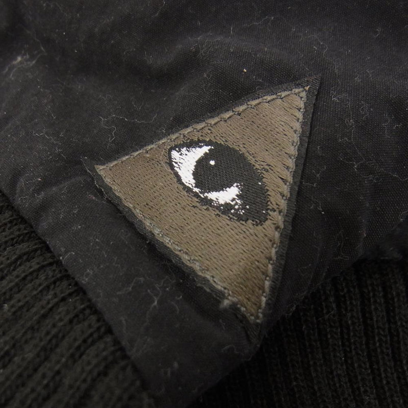 UNDERCOVER アンダーカバー UC2B4G01 eye patch detail padded gloves アイパッチ グローブ 手袋  ブラック系 M【中古】