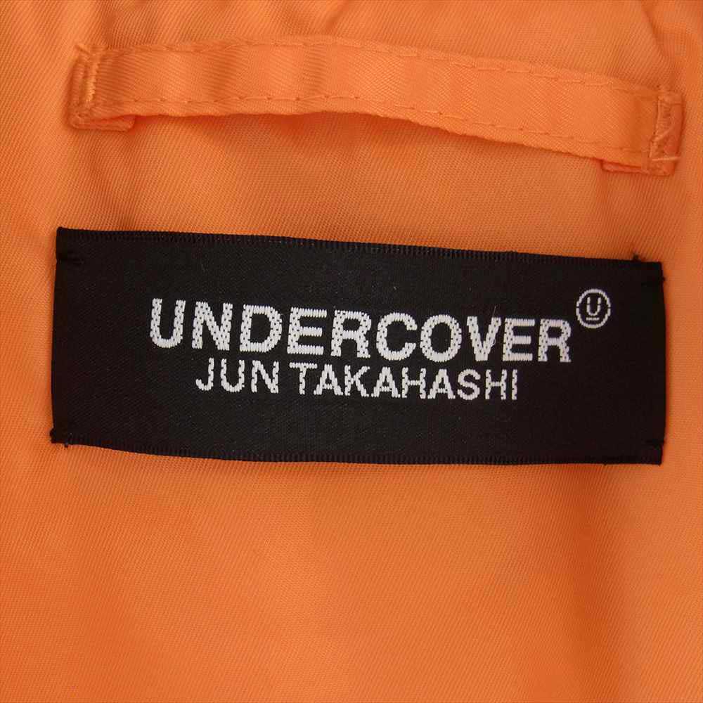 UNDERCOVER アンダーカバー 21AW UC2A4315 × ALPHA アルファ 縮絨フード ベストレイヤード カスタム MA-1 コート ブラック系 ネイビー系 2【中古】