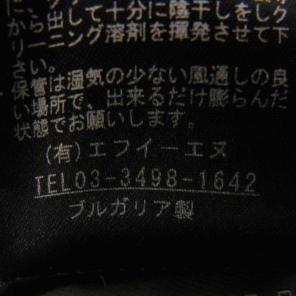 DUVETICA デュベティカ 国内正規品 POLINICE ポリニーチェ 袖レザー ウール  ダウン ジャケット ネイビー系 S【中古】