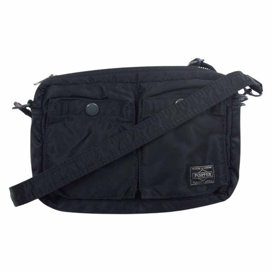 PORTER ポーター タンカー ナイロン ショルダー バッグ ブラック系【中古】