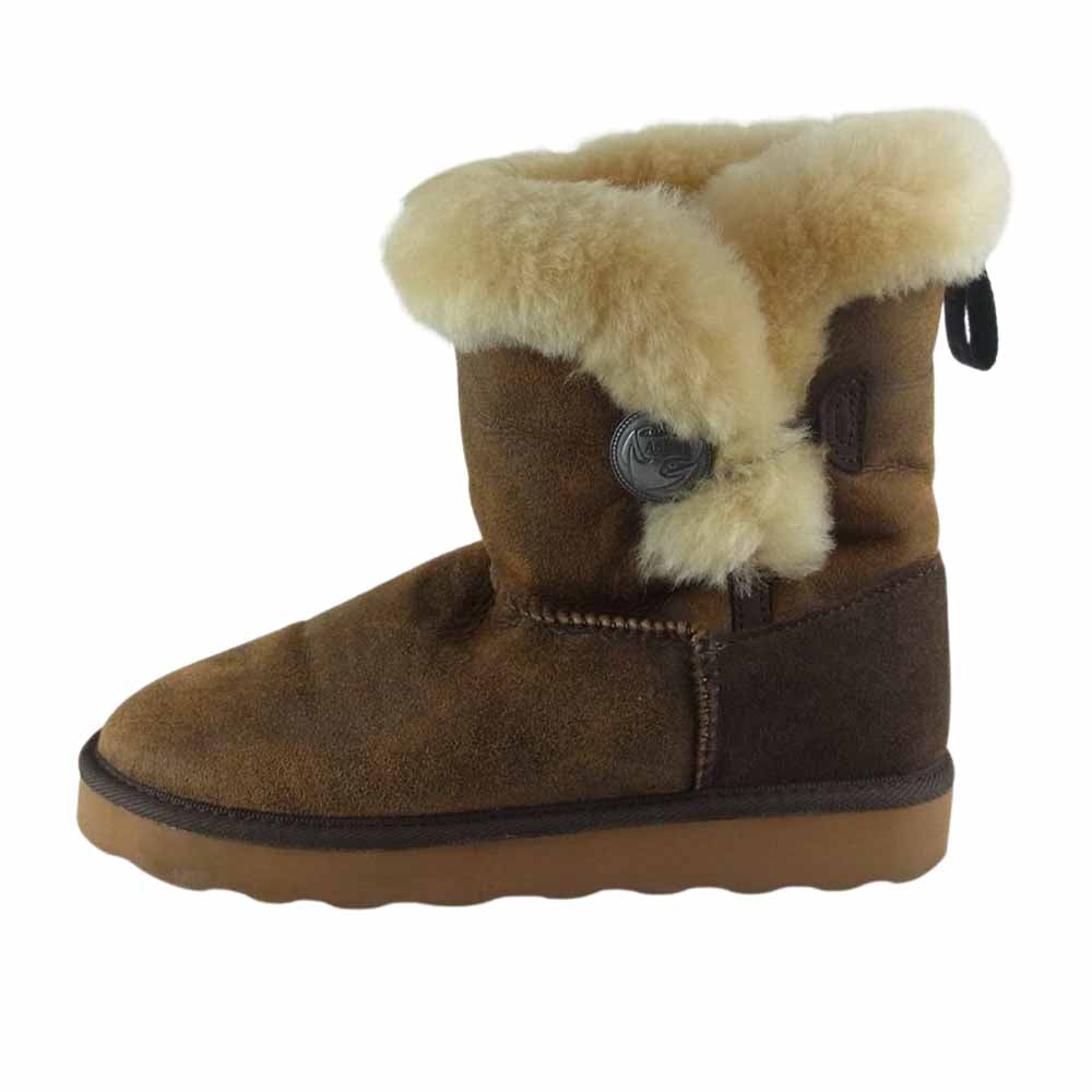 WTAPS ダブルタップス A-6 BOOTS LEATHER SHEEP SKIN シープスキン コンチョ ムートン ブーツ ブラウン系 8【中古】