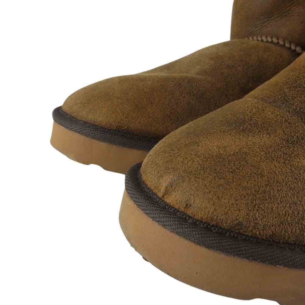 WTAPS ダブルタップス A-6 BOOTS LEATHER SHEEP SKIN シープスキン コンチョ ムートン ブーツ ブラウン系 8【中古】