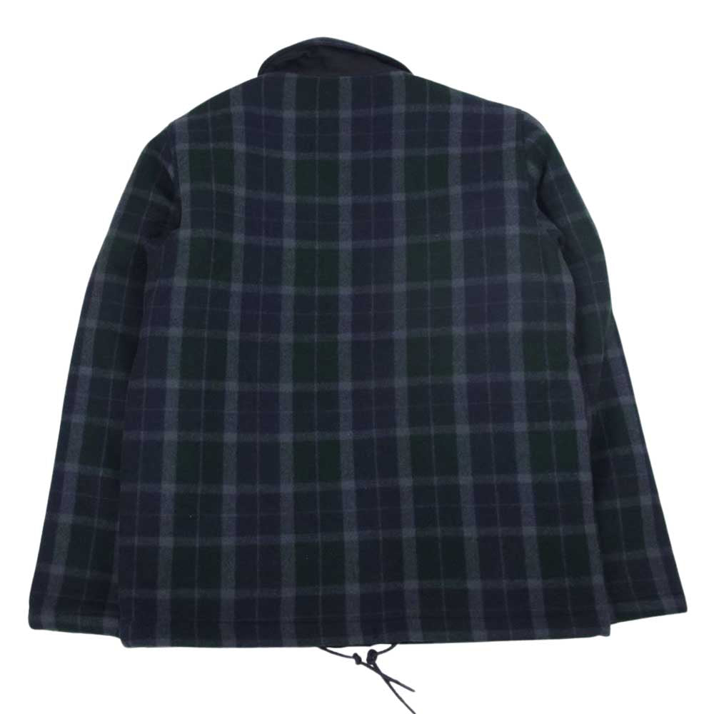 Carhartt カーハート ウール チェック スナップボタン カバーオール ジャケット グレー系 グリーン系 M【中古】