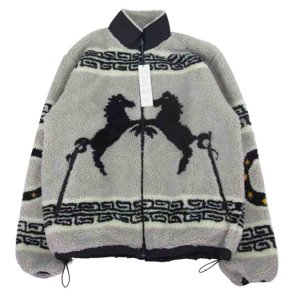 CHALLENGER チャレンジャー CLG-JK 022-008 CLASSIC BOA JACKET クラシック ボア フリース ジャケット ベージュ系 L【新古品】【未使用】【中古】