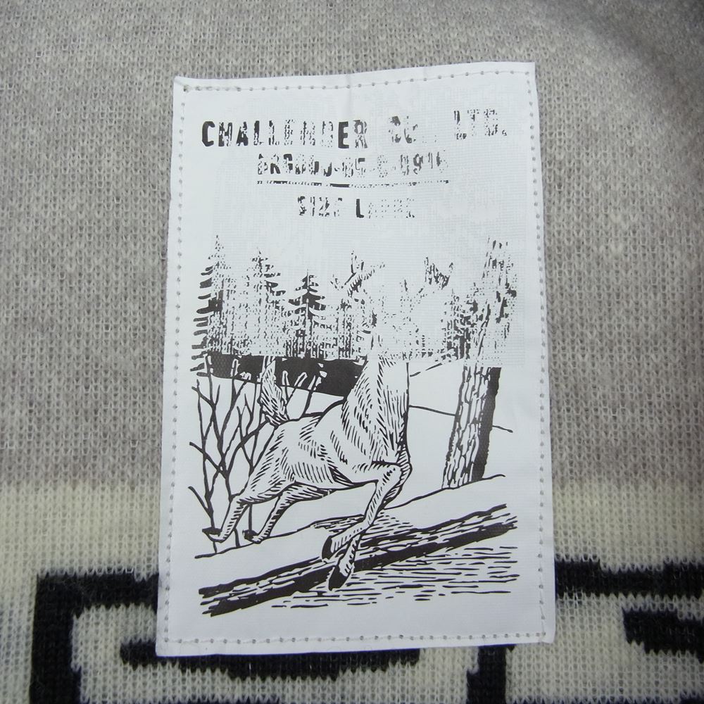 CHALLENGER チャレンジャー CLG-JK 022-008 CLASSIC BOA JACKET クラシック ボア フリース ジャケット ベージュ系 L【新古品】【未使用】【中古】
