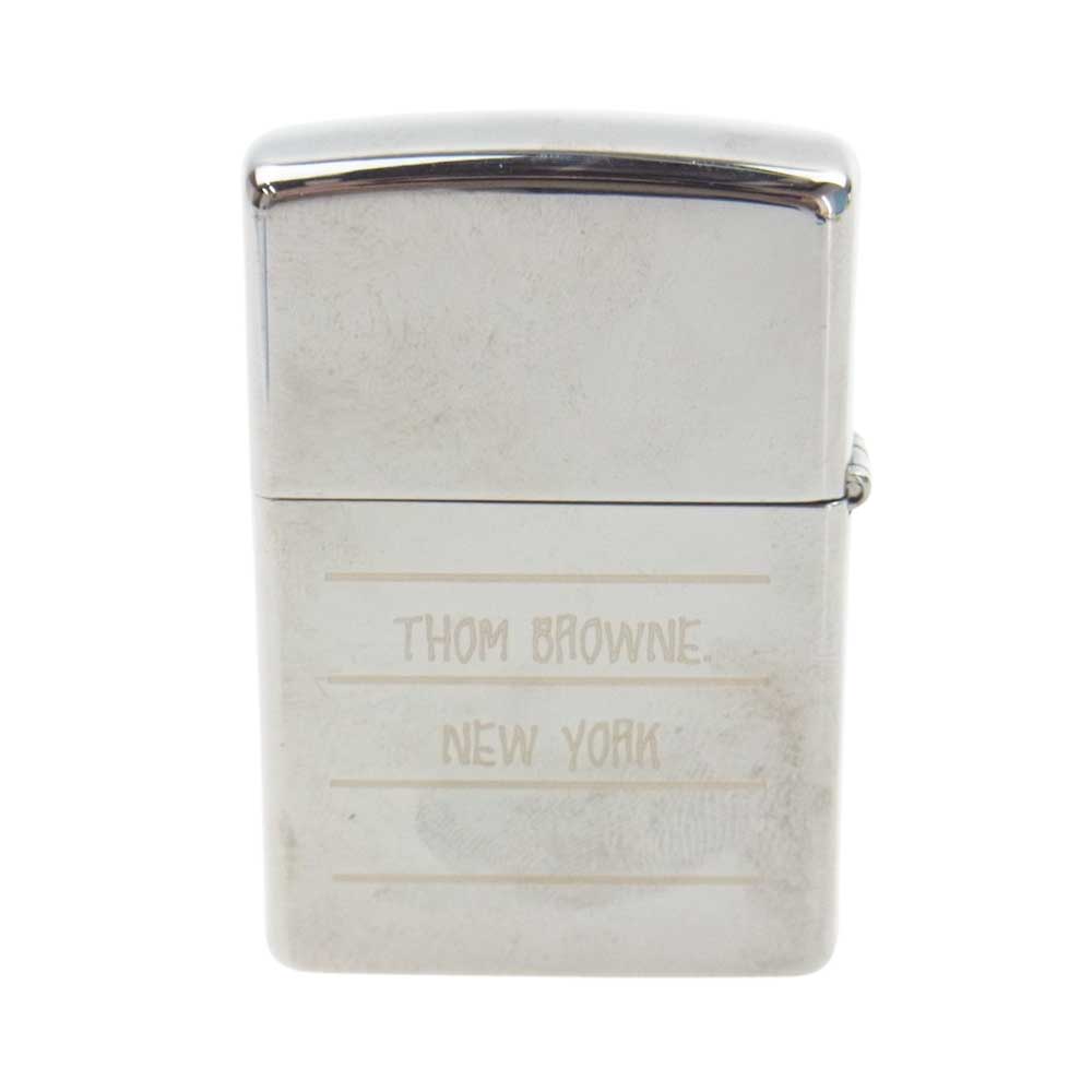 トムブラウン ZIPPO ジッポ オイル ライター  シルバー系【美品】【中古】