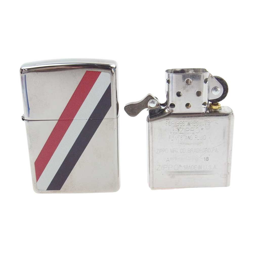 トムブラウン ZIPPO ジッポ オイル ライター  シルバー系【美品】【中古】