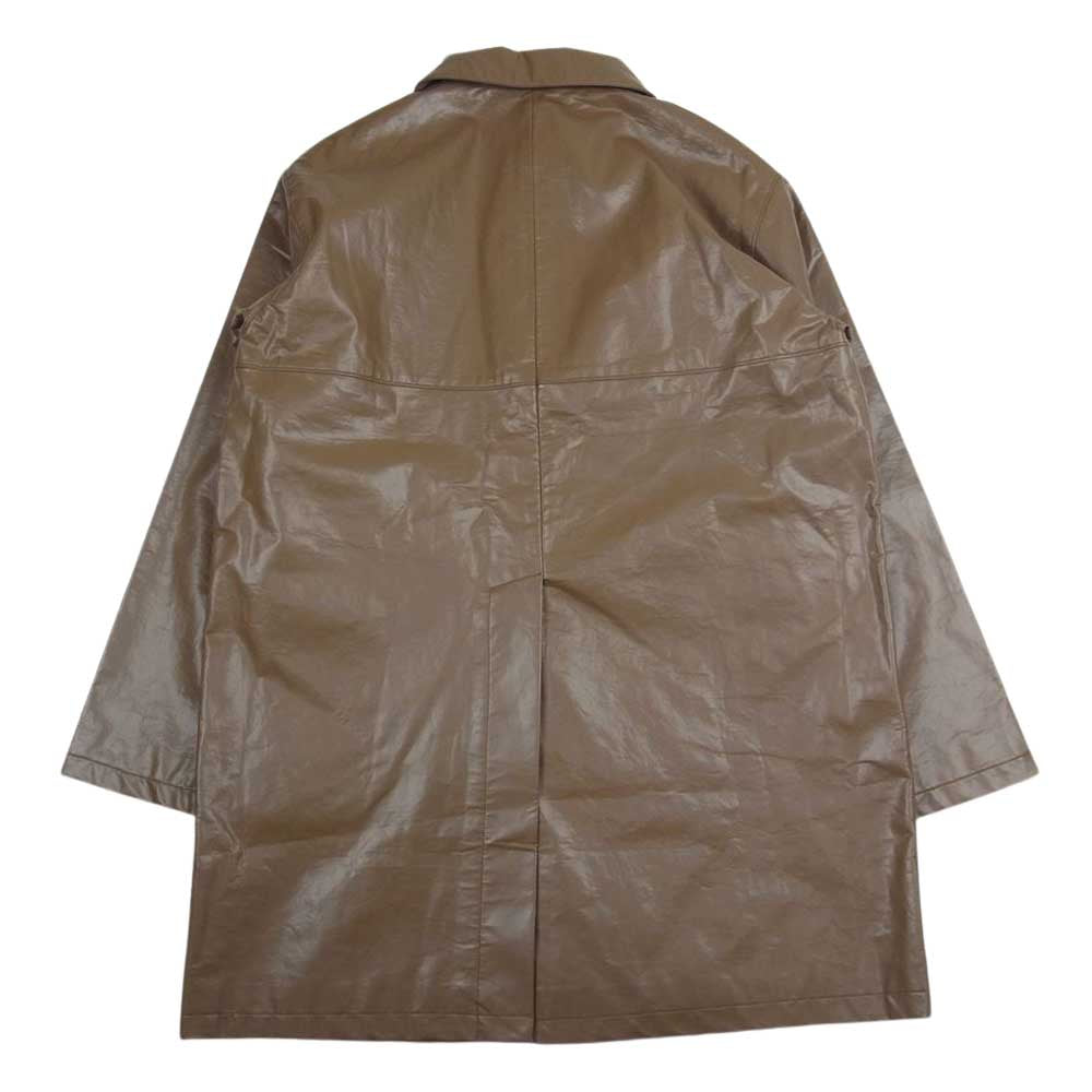Jieda ジエダ 21AW Jie-21W-JK01 FAKE LEATHER COAT フェイクレザー コート ベージュ系 1【新古品】【未使用】【中古】