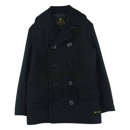 NEIGHBORHOOD ネイバーフッド 16AW 162aqnh-jkm01 P WN COAT メルトン Pコート ピーコート ウール 日本製 ブラック系 S【中古】
