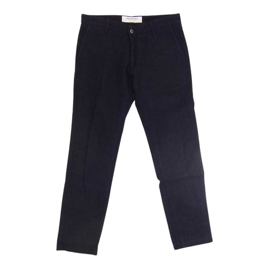 FOB FACTORY エフオービーファクトリー F0411 C/W TROUSER コットン ウール トラウザー パンツ ネイビー ネイビー系 M【中古】