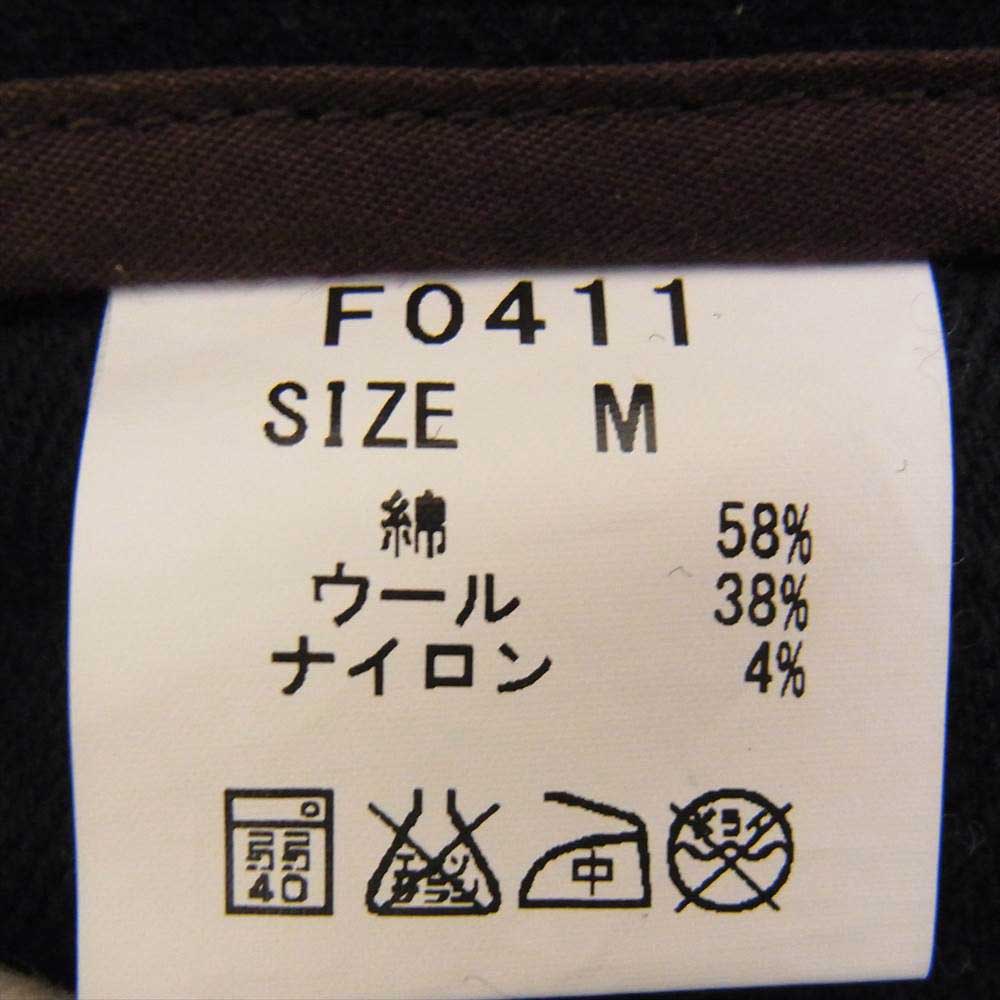 FOB FACTORY エフオービーファクトリー F0411 C/W TROUSER コットン ウール トラウザー パンツ ネイビー ネイビー系 M【中古】