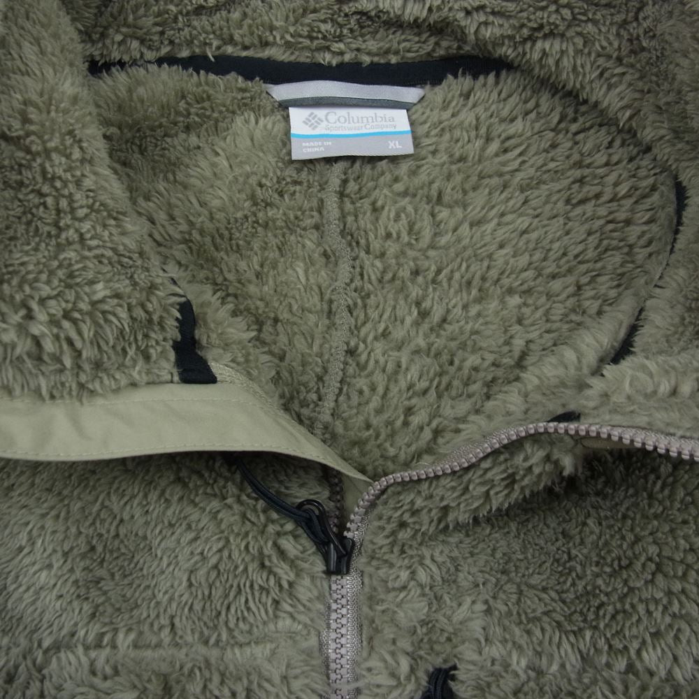 Columbia コロンビア マウンテンズ アーコリーング フリース フルジップ カーキ系 XL【新古品】【未使用】【中古】