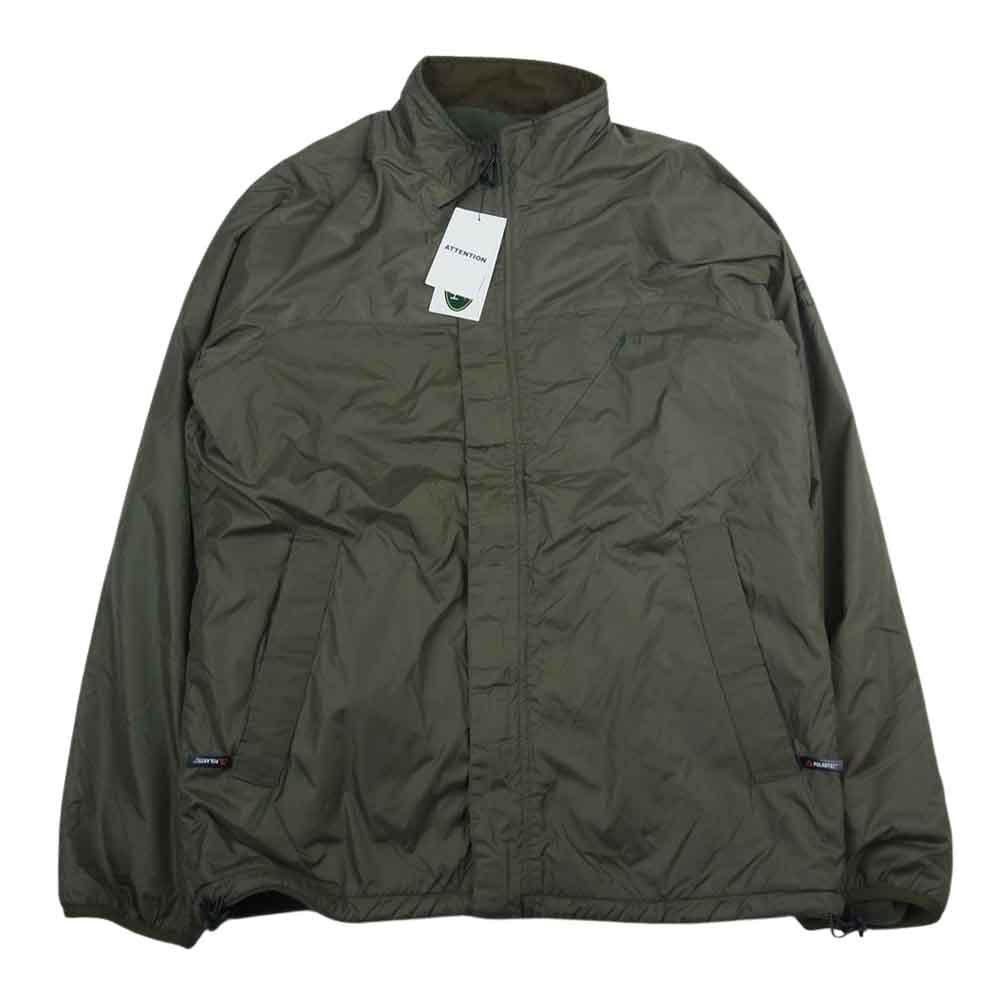マナスタッシュ 7182027 POLARTEC TRAINER JACKET 7 ポーラテック フリース リバーシブル ジャケット  カーキ系 XL【新古品】【未使用】【中古】