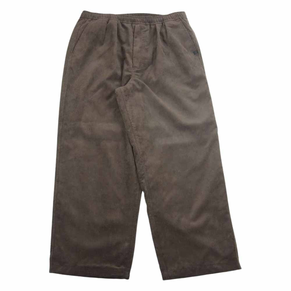 ダイワピア  BP-37022W TECH WIDE EASY 2P TROUSERS CORDUROY 2プリーツ コーデュロイ ワイド パンツ ブラウン系 L【新古品】【未使用】【中古】