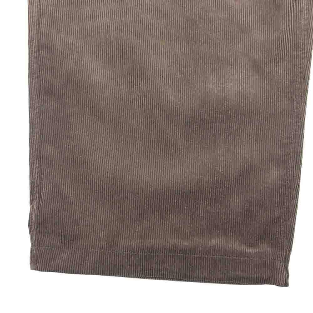 ダイワピア  BP-37022W TECH WIDE EASY 2P TROUSERS CORDUROY 2プリーツ コーデュロイ ワイド パンツ ブラウン系 L【新古品】【未使用】【中古】