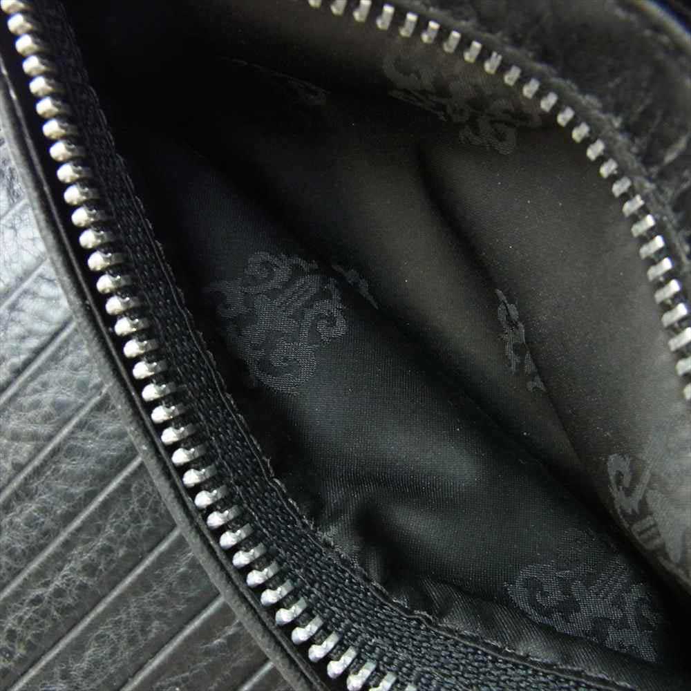 CHROME HEARTS クロムハーツ（原本無） WAVE BS FLARE フレア ウェーブ ウォレット  財布 ブラック系【中古】