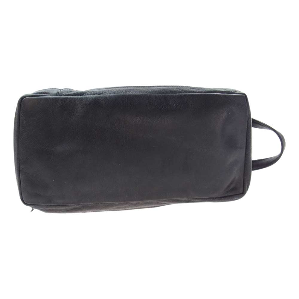 CHROME HEARTS クロムハーツ（原本無） トイレタリー ダッフル 3セメタリー レザー ショルダー バッグ ブラック系【中古】
