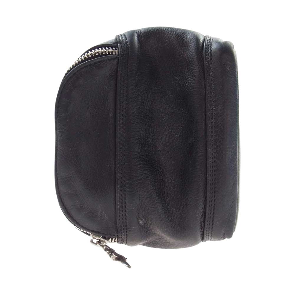 CHROME HEARTS クロムハーツ（原本無） トイレタリー ダッフル 3セメタリー レザー ショルダー バッグ ブラック系【中古】