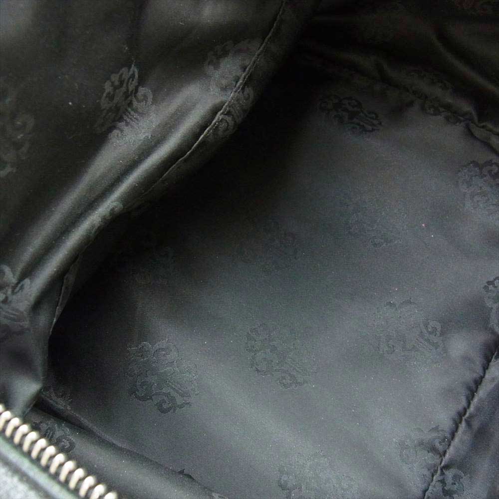 CHROME HEARTS クロムハーツ（原本無） トイレタリー ダッフル 3セメタリー レザー ショルダー バッグ ブラック系【中古】