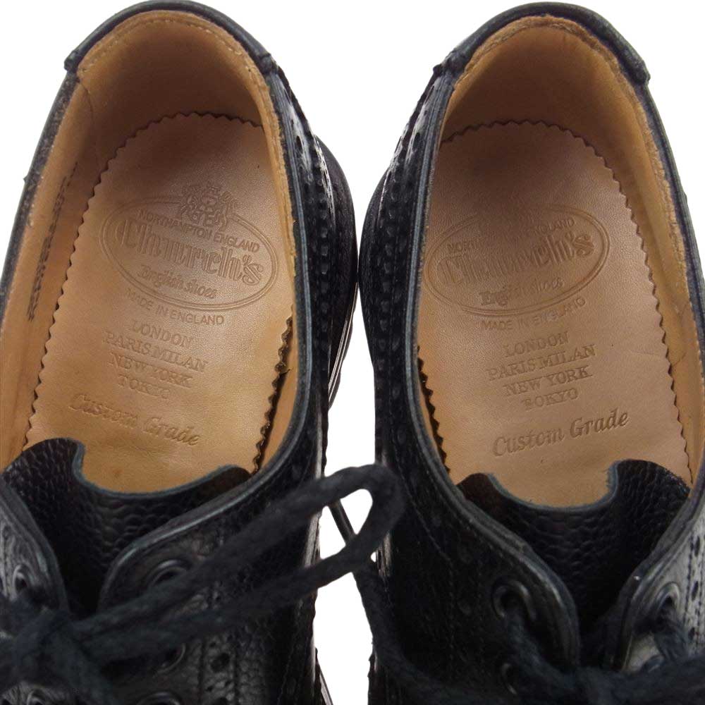 CHURCH'S チャーチ EEC301FG000009FQ MCPHERSON マクファーソン ブローグ シューズ ウィングチップ ブラック系 6【美品】【中古】