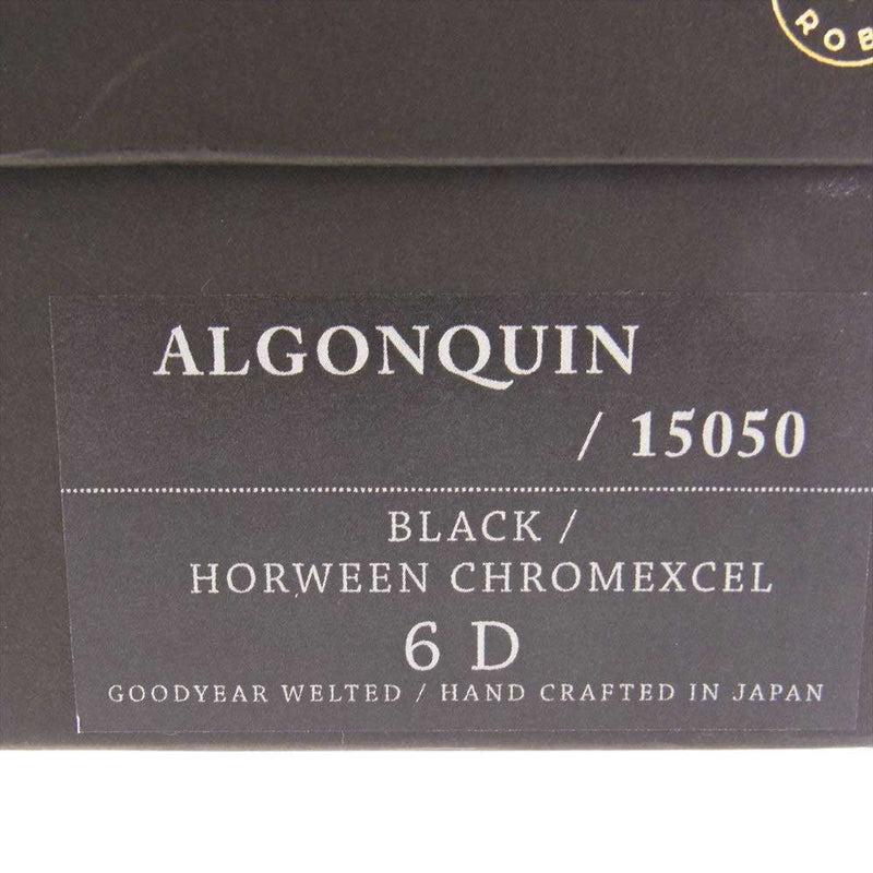 ウィールローブ 15050 ALGONQUIN V-TIP ホーウィン クロムエクセル  Vチップ シューズ ブラック　 ブラック系 6D【中古】