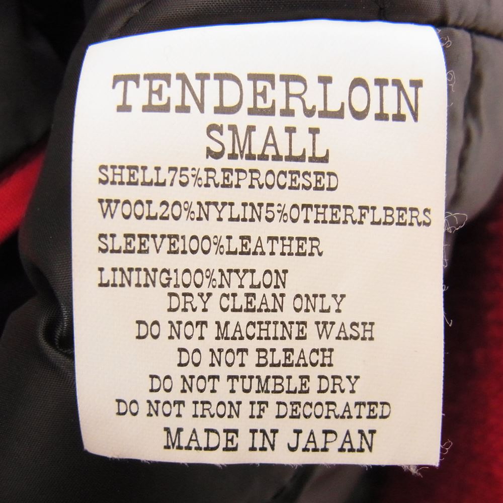 TENDERLOIN テンダーロイン T-BASEBALL JKT ベースボール ジャケット スタジャン レッド系 S【中古】