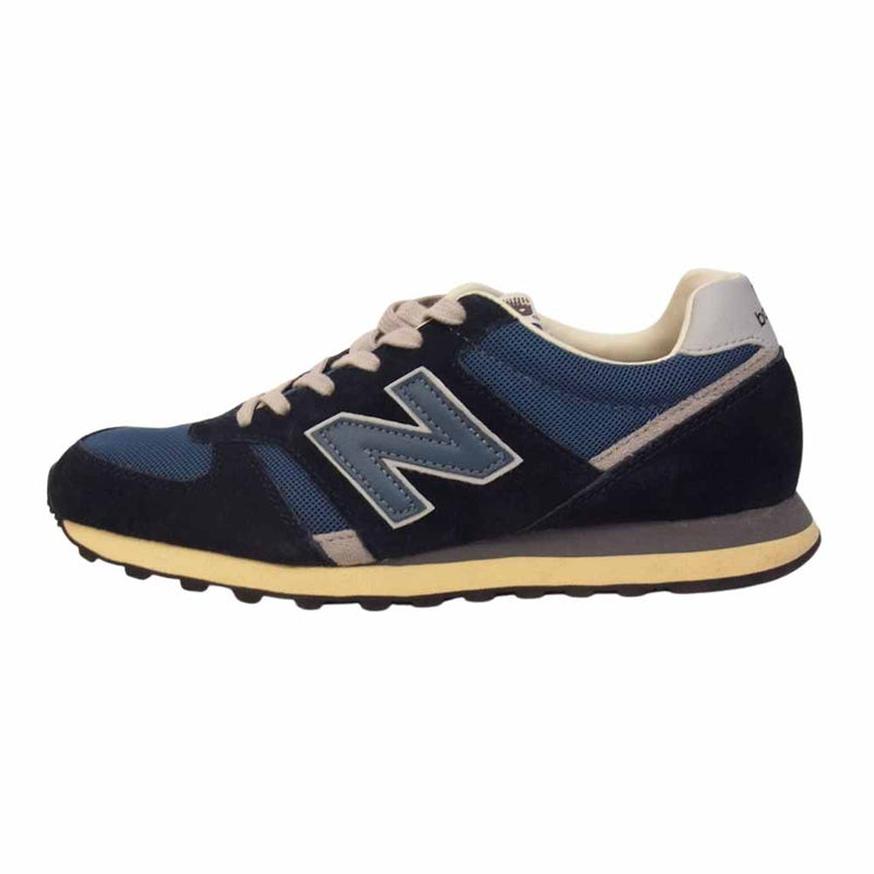 NEW BALANCE ニューバランス M554MNV スエード ローカット スニーカー ネイビー系 26cm【中古】