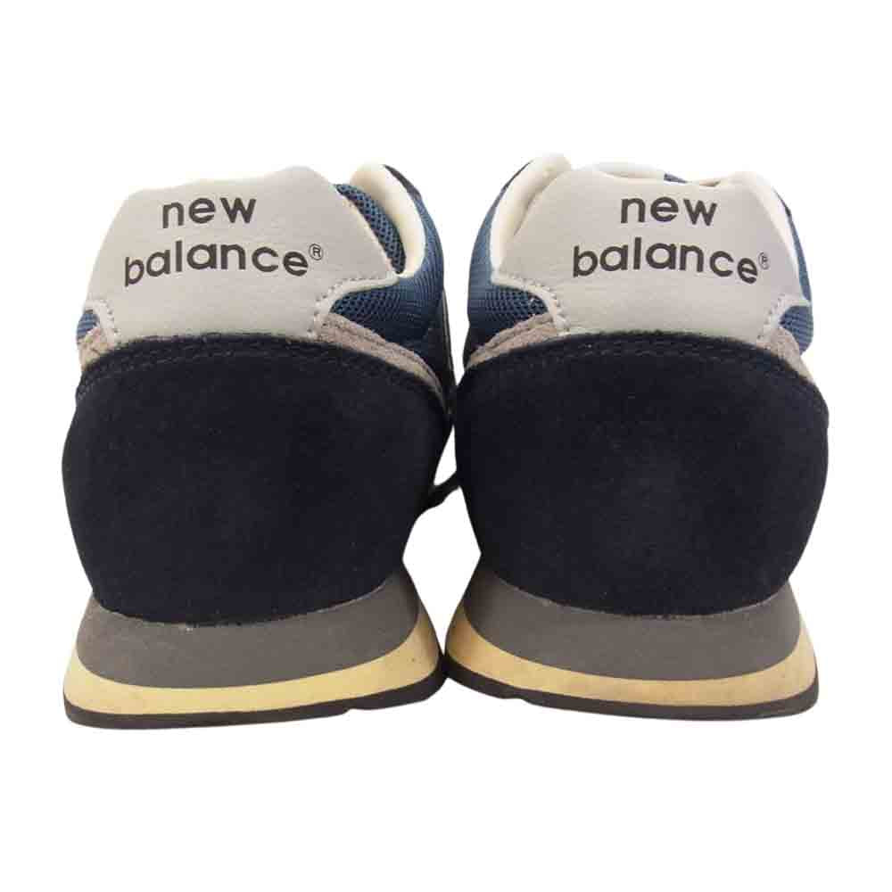 NEW BALANCE ニューバランス M554MNV スエード ローカット スニーカー ネイビー系 26cm【中古】