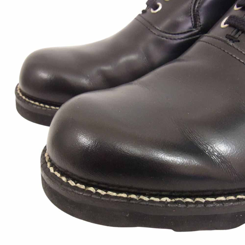 COMME des GARCONS HOMME コムデギャルソンオム HK-04103 プレーントゥ レースアップ ドレス シューズ ブラック系 25cm【中古】