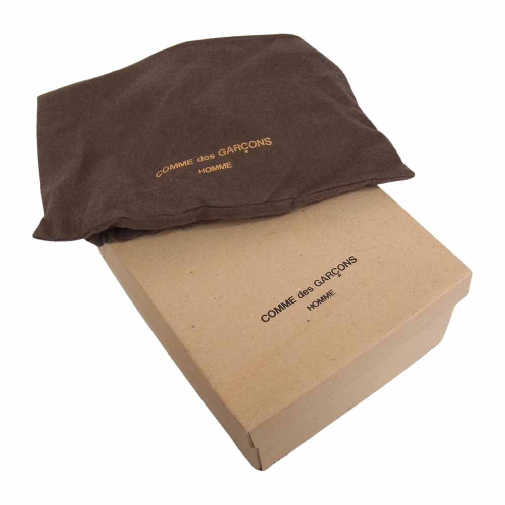 COMME des GARCONS HOMME コムデギャルソンオム HK-04103 プレーントゥ レースアップ ドレス シューズ ブラック系 25cm【中古】