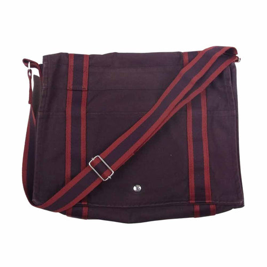 HERMES エルメス フールトゥ バサス MM キャンバス ショルダー バッグ ブラウン系 エンジ系【中古】