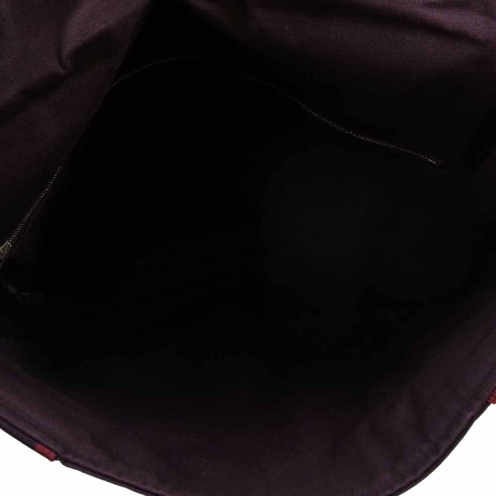 HERMES エルメス フールトゥ バサス MM キャンバス ショルダー バッグ ブラウン系 エンジ系【中古】