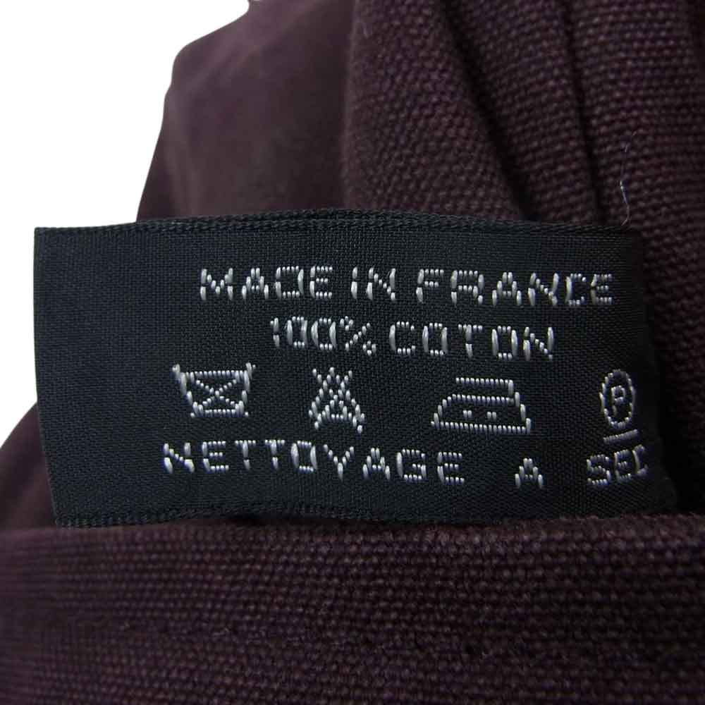 HERMES エルメス フールトゥ バサス MM キャンバス ショルダー バッグ ブラウン系 エンジ系【中古】