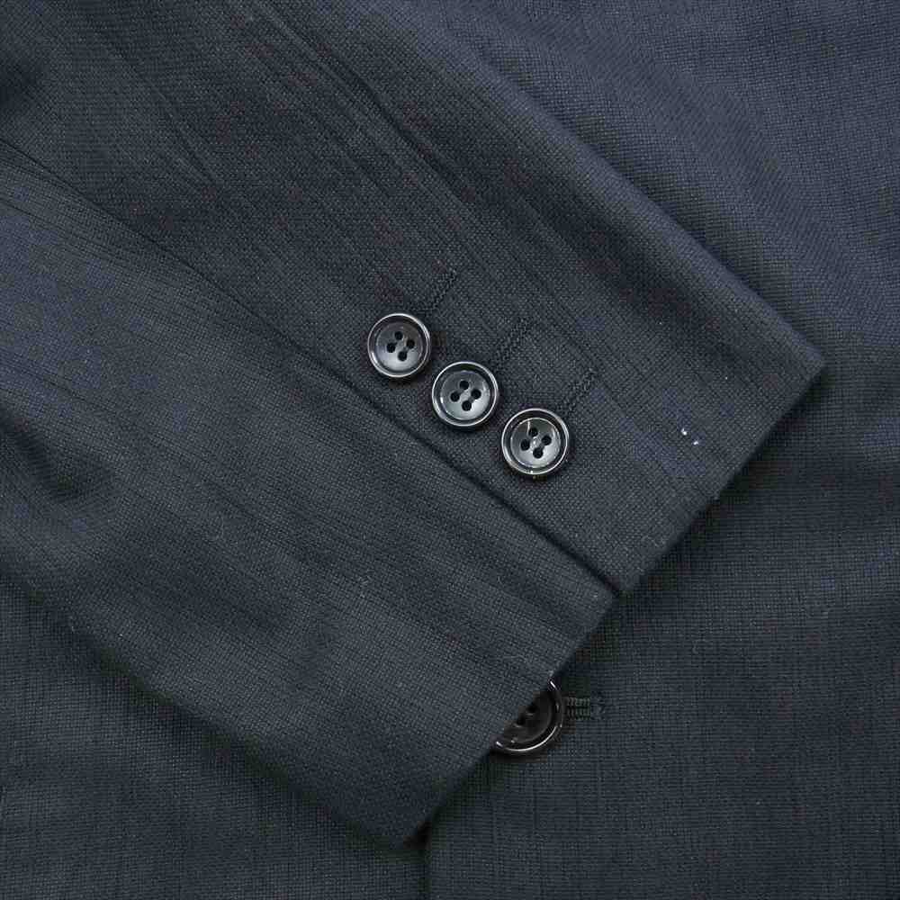 COMME des GARCONS HOMME コムデギャルソンオム HJ-02010S ヴィンテージ シルク コットン 4B テーラード ジャケット パンツ スラックス セットアップ ブラック系 S【中古】