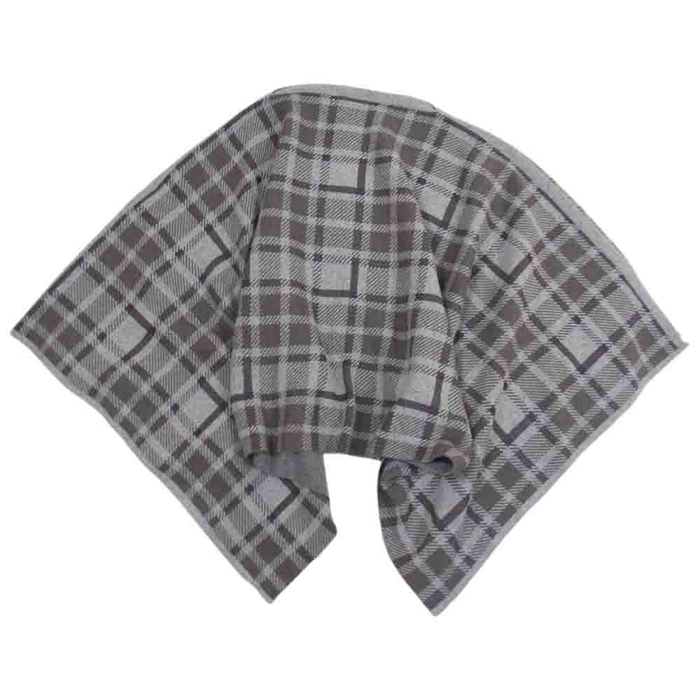 theory セオリー 16AW 6301751 ジャガードチェック ニット ポンチョ グレー系 ブラウン系 38【新古品】【未使用】【中古】