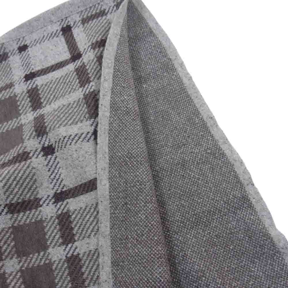 theory セオリー 16AW 6301751 ジャガードチェック ニット ポンチョ グレー系 ブラウン系 38【新古品】【未使用】【中古】