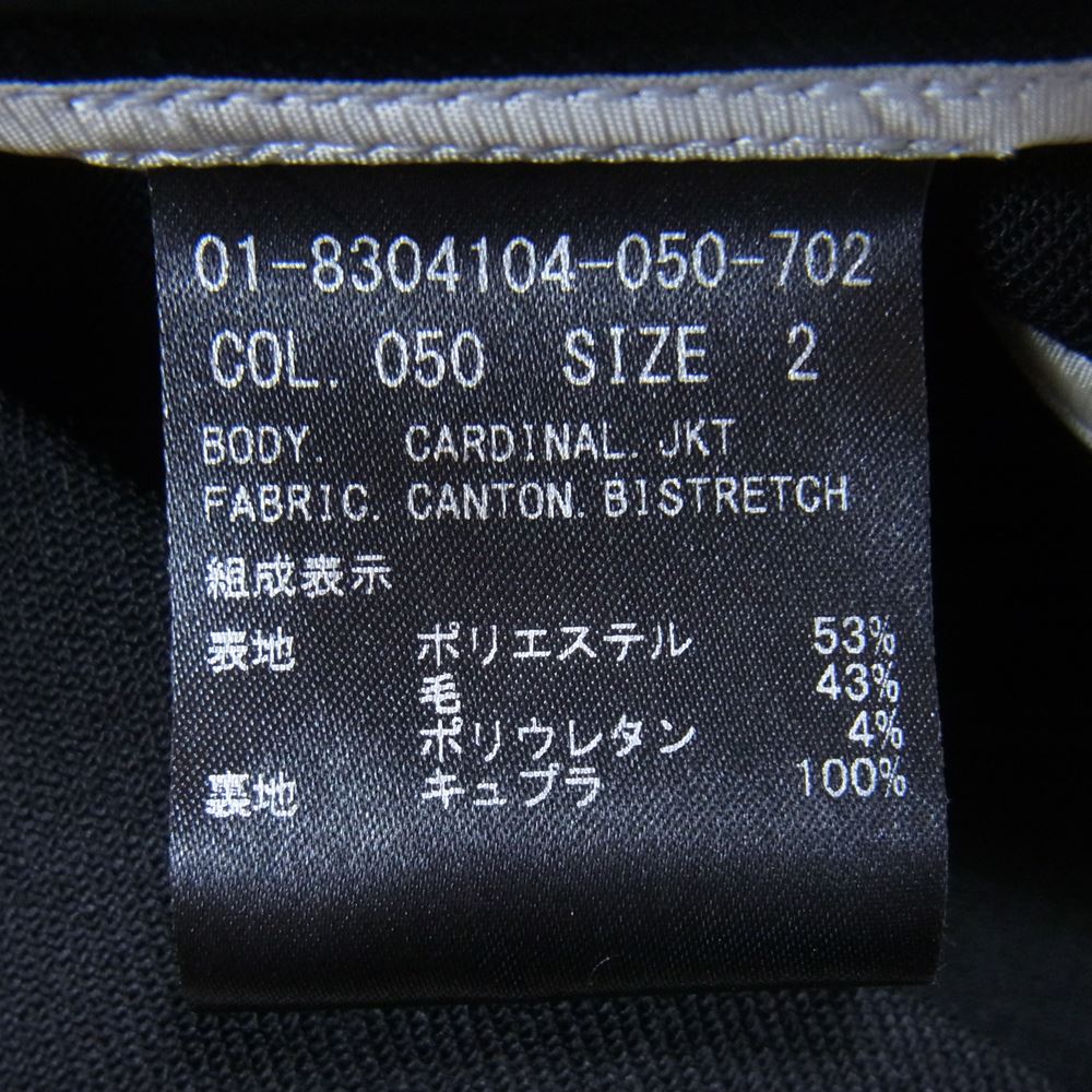 theory セオリー 18AW 01-8304104-050-702 CARDINAL JKT テーラード ジャケット ブラック系 2【新古品】【未使用】【中古】