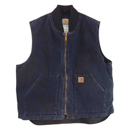 Carhartt カーハート ワーク ベスト ネイビー系 XL【中古】