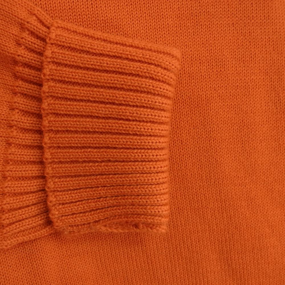 アンデルセン アンデルセン SEAMAN TURTLENECK 7GG ７ゲージ 平織り タートル ネック ニット イタリア製 オレンジ系 L【中古】 アンデルセン アンデルセン SEAMAN TURTLENECK 7GG 7ゲージ 平織り