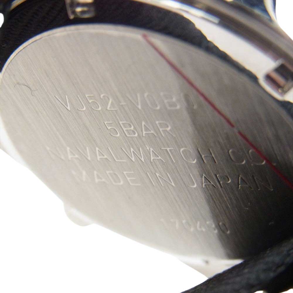 ナバルウォッチ NAVAL WATCH  時計 VJ52 NAVAL WATCH LOWERCASE ロウワーケース 回転 ベゼル 時計 ウオッチ ブラック系【極上美品】