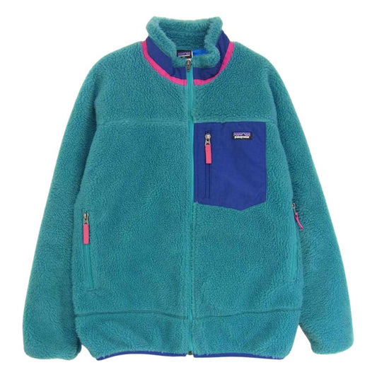 patagonia パタゴニア 65620F RETRO-X ガールズ レトロX カーディガン フリース ジャケット  グリーン系 XXL【中古】