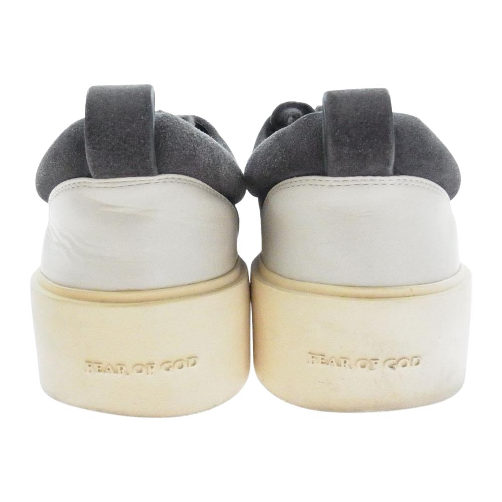 FEAR OF GOD フィアオブゴッド SUEDE LACE UP SNEAKER スエード レースアップ スニーカー ブラック系 45【中古】