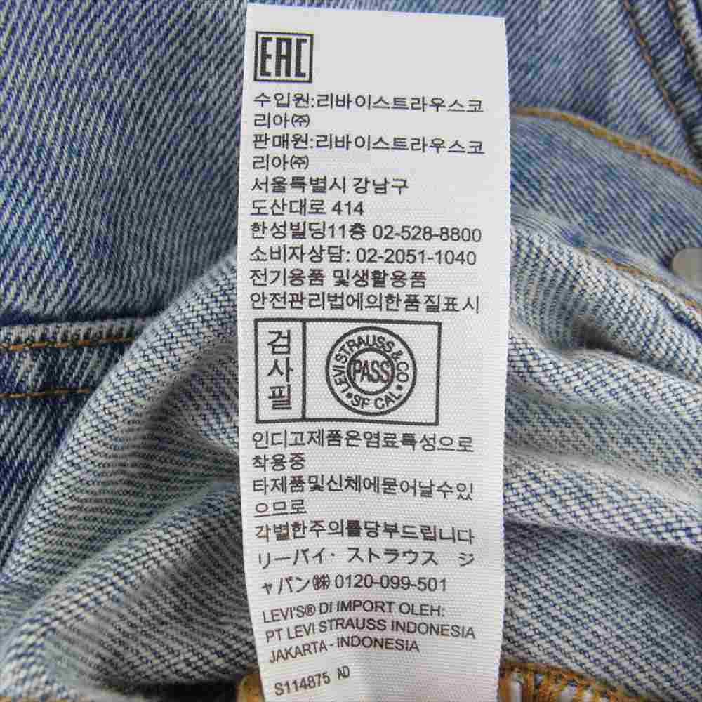 デニムティアーズ × Levis リーバイス 2nd ALL OVER WREATH LIGHHT WASH デニムジャケット インディゴブルー系 XL【中古】
