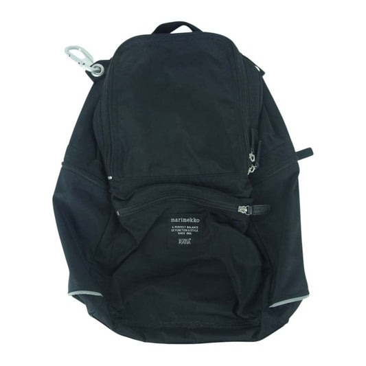 marimekko マリメッコ ROADIE BUDDY back pack ローディ バディ バックパック リュック ブラック系【中古】