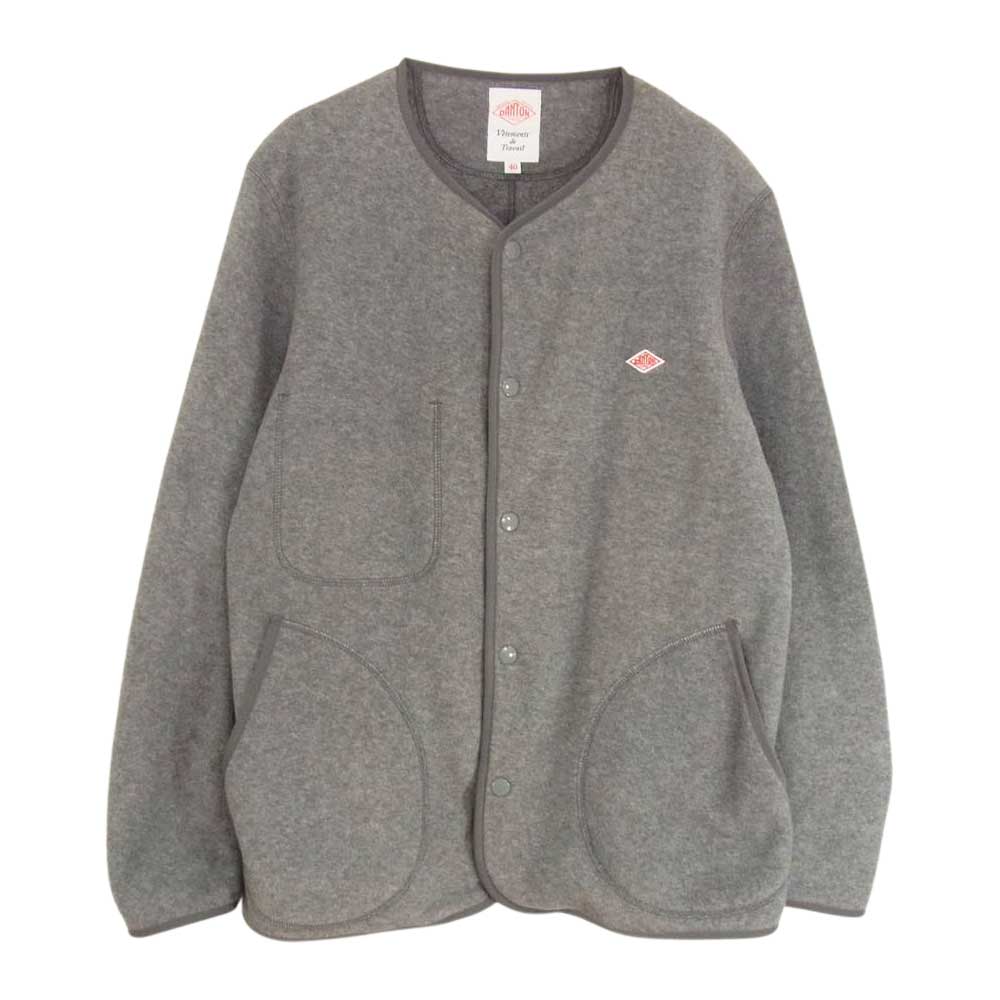 Danton ダントン 19AW 19A-MR-001 ノーカラー フリース ジャケット グレー系 40【中古】
