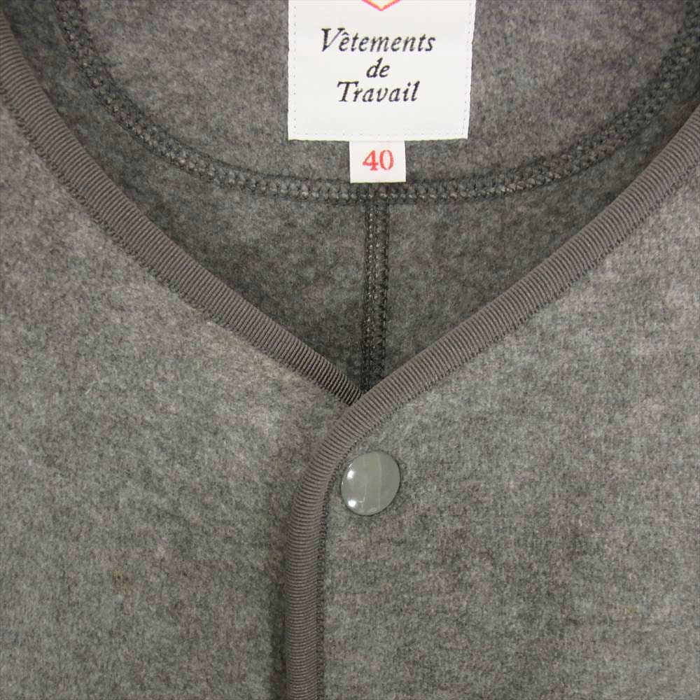 Danton ダントン 19AW 19A-MR-001 ノーカラー フリース ジャケット グレー系 40【中古】