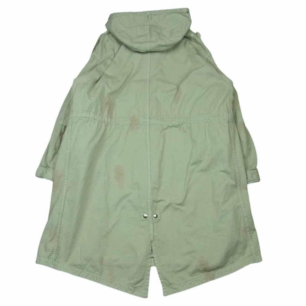 ダイリク 22AW Jimmy Washed Mods Coat モッズコート コットン 中国製 ライトグリーン系 M【美品】【中古】