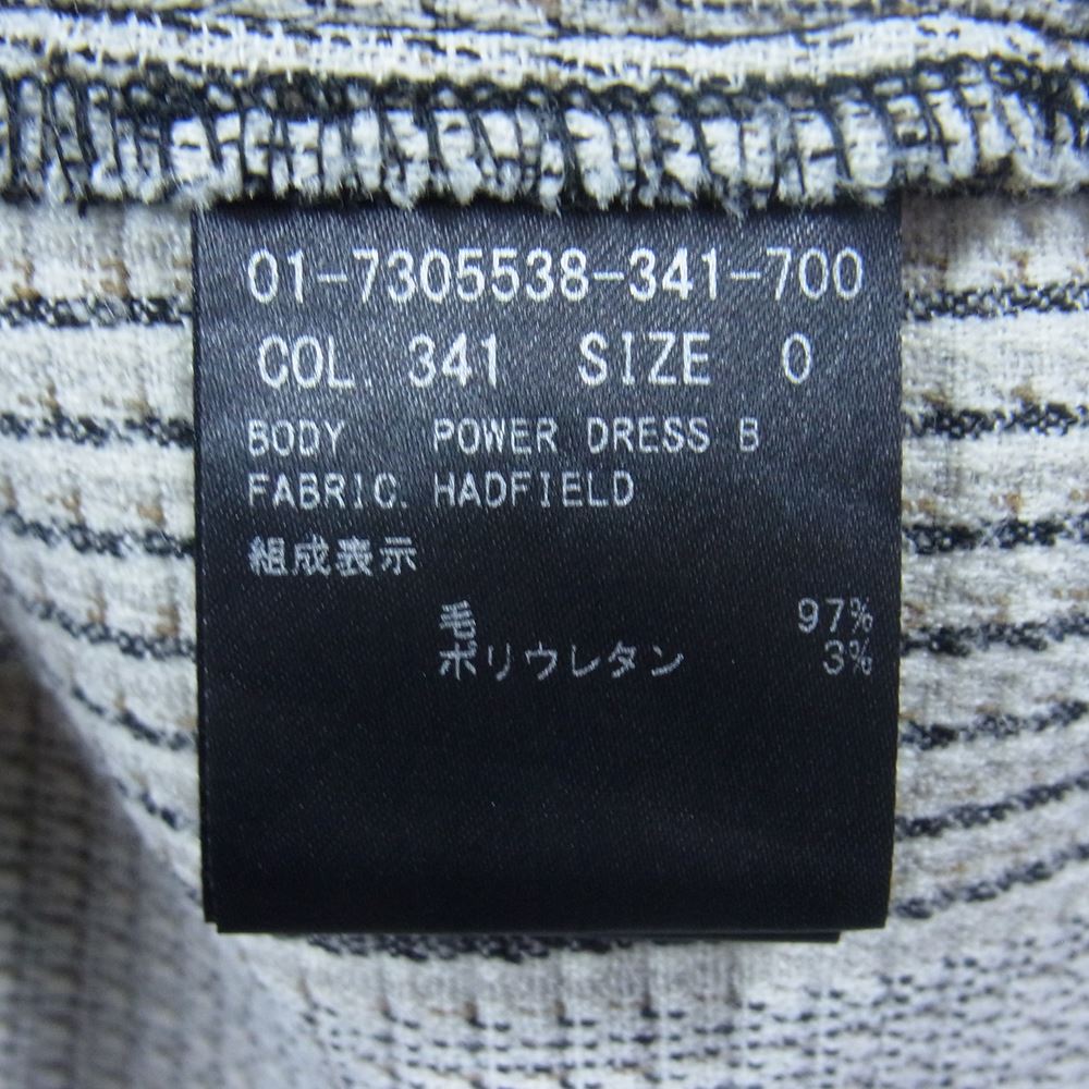 theory セオリー チェック ウール ノースリーブ ワンピース ブラウン系【中古】
